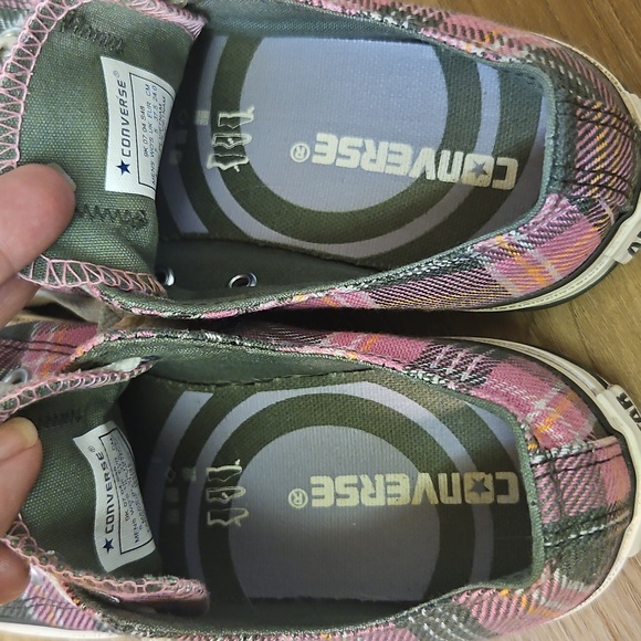 Converse Pink & Gray Plaid Low "Chucks" Size M5/W7 - Picture 7 of 7